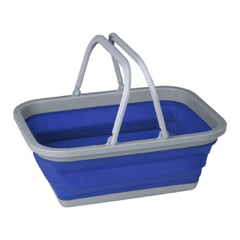 Składane wiadro z uchwytami Berger 16l niebieskie