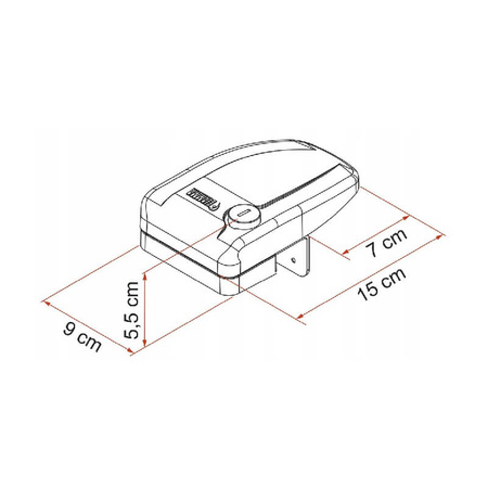 Zewnętrzna blokada drzwi Fiamma Safe Door Frame 3 (3 szt.)