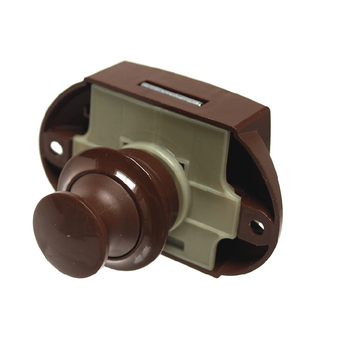 Zamek szafki z przyciskiem brązowy