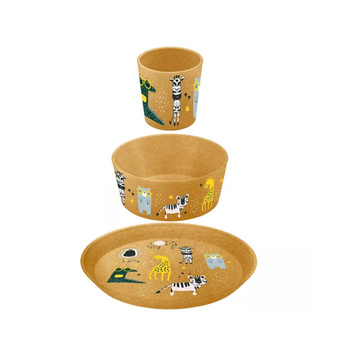 Dziecięcy zestaw obiadowy Koziol Kids Set ZOO