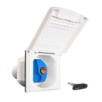 Gniazdo zewnętrzne wody z klapką i kluczykiem Haba