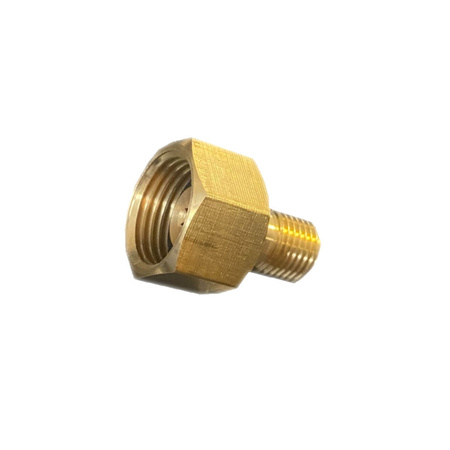 Adapter z gwintu prawego G1/2" na gwint lewy G1/4" CADAC