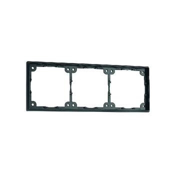 Potrójna ramka dystansowa do gniazdka Fawo czarna