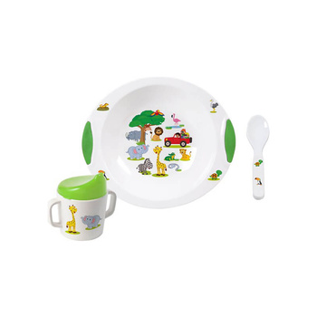 Dziecięcy zestaw obiadowy Brunner Kids Collection Jungle Parade 6M+