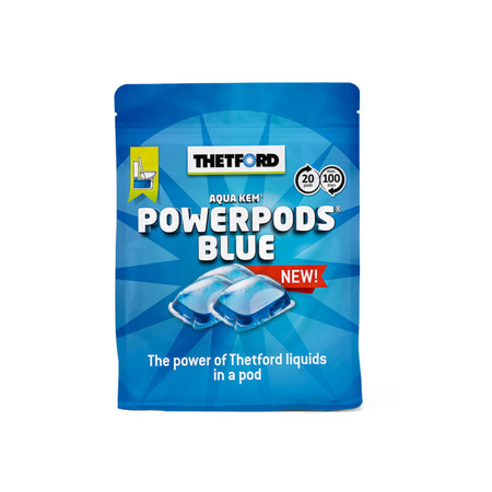 Zestaw Thetford - Kapsułki Aqua Kem PowerPods Blue + 2x Aqua Soft 4 rolki