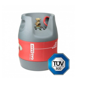 Butla gazowa zbiornik LPG SINGLE 5 kg DIN G12 Gasbank