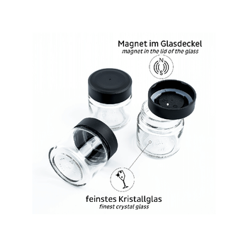 Zestaw pojemników z magnesem Silwy biała listwa