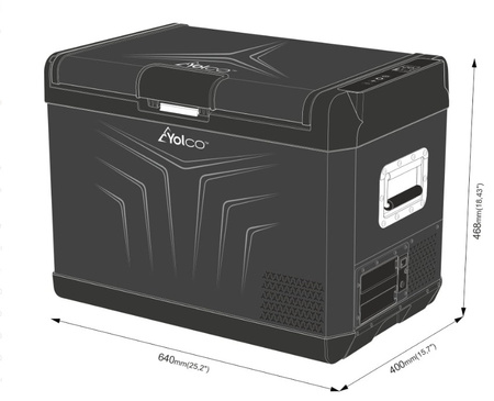 Lodówka kompresorowa Yolco GX47 Black