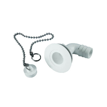 Odpływ umywalki kątowy z korkiem Fawo