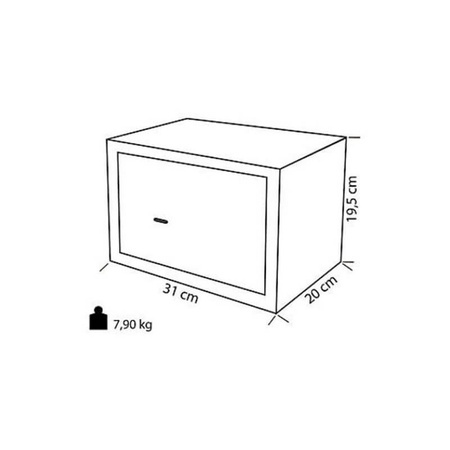 Sejf na kluczyk Carbest Rex 31 x 20 x 20 cm