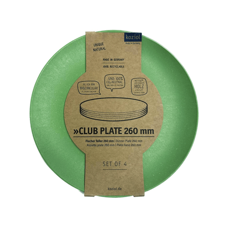 Zestaw talerzy 4 szt. Club Plate 26 cm zielony Koziol