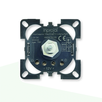 Pokrętło ściemniacza 12V czarne LED Fawo