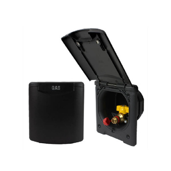 Zewnętrzne gniazdo gazu z klapką Fawo czarne