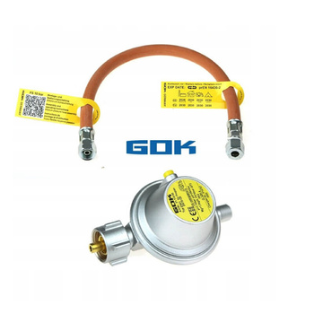 Zestaw do gazu GOK wąż 40 cm reduktor PRV 30mb