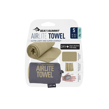 Ręcznik plażowy szybkoschnący SeaToSummit Airlite Towel S piaskowy beż