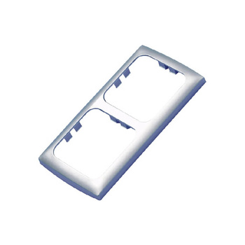 Ramka podwójna 113x60 mm srebrna