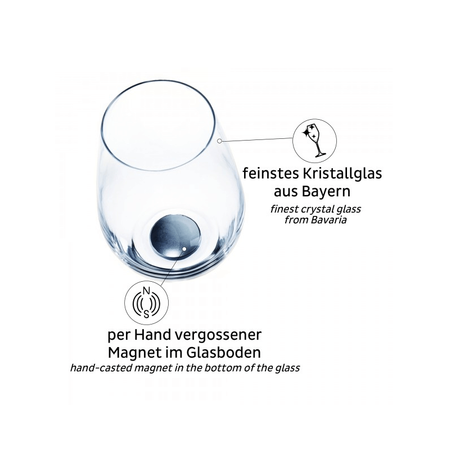 Zestaw szklanek z magnesem Silwy Longdrink Crystal Glass