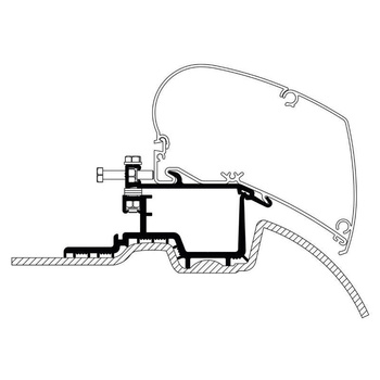 Dodatkowy adapter markizy Thule od 375cm Mercedes Sprinter H2 2007