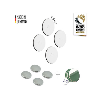 Zestaw magnesów i podkładek magnetycznych Silwy białe