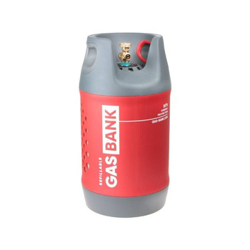 Butla gazowa zbiornik LPG SINGLE 11 kg DIN G12 Gasbank
