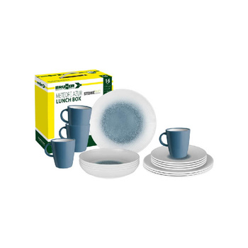 Zestaw obiadowy Brunner Meteore Azur Lunch Box 16 szt.