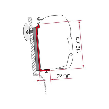 Adapter markizy Fiamma F45S VW Westfalia