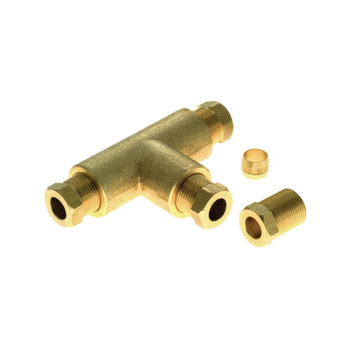 Trójnik do rury miedzianej gazu 8mm