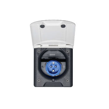 Gniazdo zasilania CEE 17 z klapką Fawo