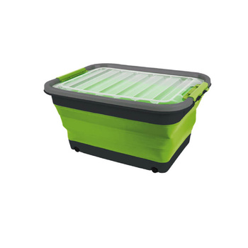 Składany pojemnik z pokrywką Camp4 30 litrów zielony