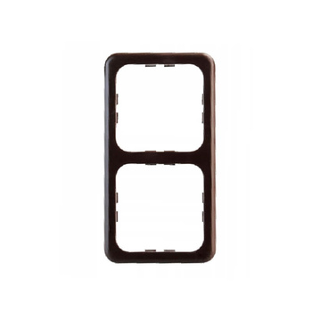 Ramka podwójna 113x60 mm brązowa