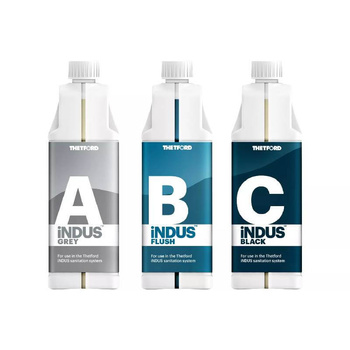 Zestaw płynów do toalet systemu iNDUS Thetford Black Grey Flush