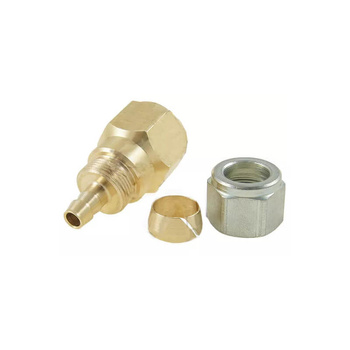 Złącze proste bez obracanej nakrętki do termoplastycznego węża tankowania LPG 8 mm na JIC