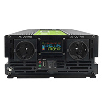 Przetwornica napięcia 12v 230v Inwerter Green Cell PowerInverter LCD 2000W/4000W