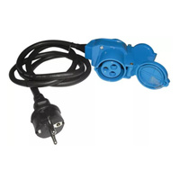 Złącze kątowe CEE / złącze CEE + Schuko 1,5m