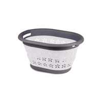 Składany kosz na pranie Kampa szary