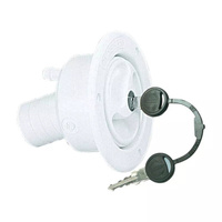 Zewnętrzny wlew wody biały Lilie