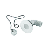 Odpływ umywalki kątowy z korkiem Fawo