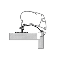 Adapter markizy Thule 6/9 Dethleffs Fendt LMC 350 cm