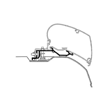 Adapter markizy Thule HideAway do Ducato/Jumper/Boxer od 2007 r. L2H2 3,25 m