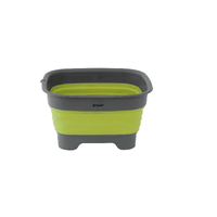 Składana miska z odpływem Outwell Collaps Wash Bowl zielona