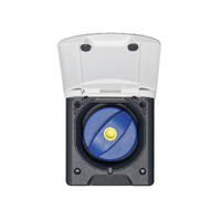 Zewnętrzne gniazdo wody czystej z klapką Fawo białe