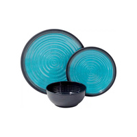 Zestaw obiadowy Granite Aqua dla 4 osób Flamefield