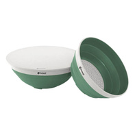 Składana silikonowa miska i sitko Outwell zielony