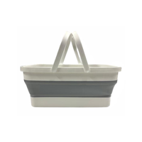 Składana miska z uchwytem biało szara Camp4