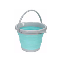 Składane wiadro z uchwytem Berger 5l błękitne