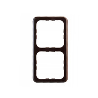 Ramka podwójna 113x60 mm brązowa