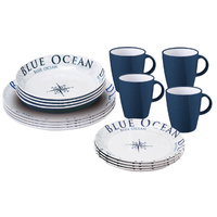 Zestaw obiadowy Brunner Blue Ocean Lunch Box 16 szt. 