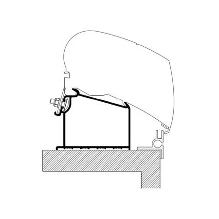 Adapter markizy Thule Omnistor 6/9 Adria