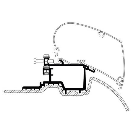 Adapter markizy Thule do Mercedes Sprinter H2 2007