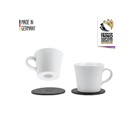 Komplet magnetycznych filiżanek porcelanowych Silwy 